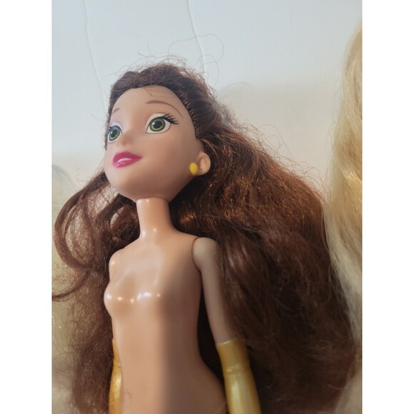 Disney Hasbro Princess Dolls Belle, Elsa, Aurora, Mulan - Picture 7 of 16